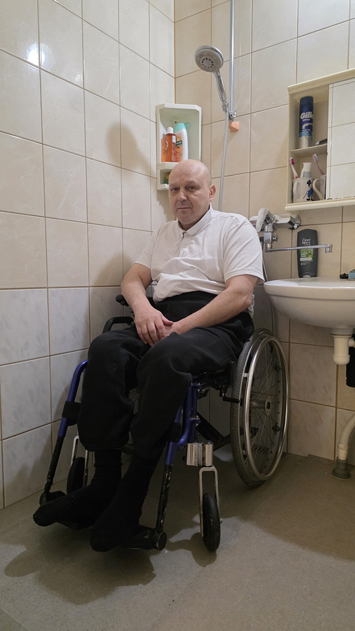 Meisterviimistluse ratastoolikasutajast klient Kaido Kangro